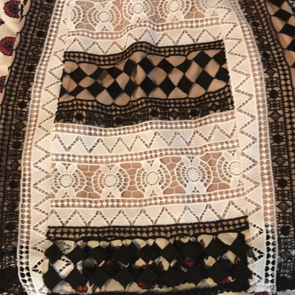 Endless rose black, white, and beige/nude dress. - Picture 2 of 6